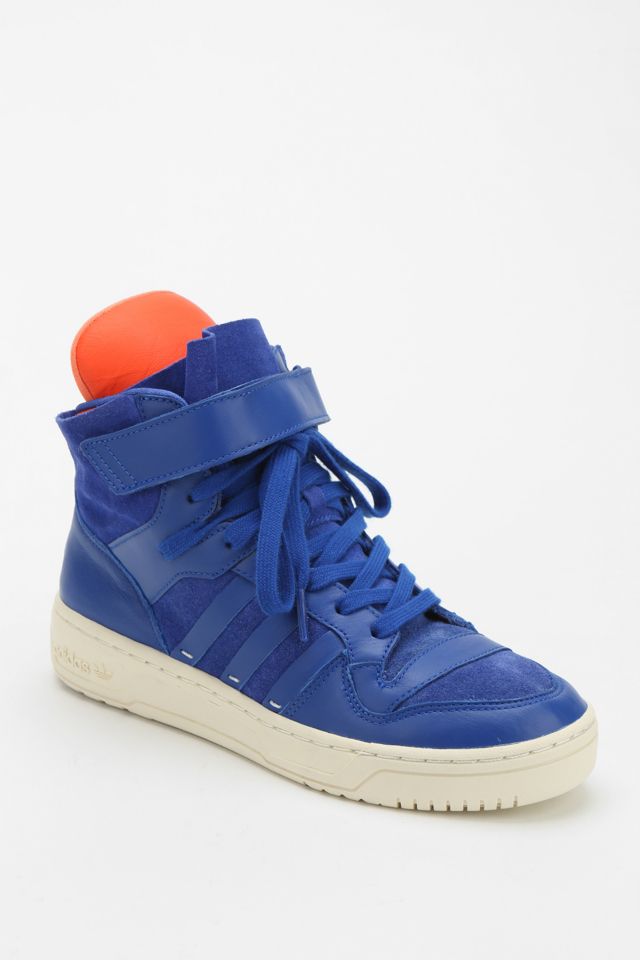 Blue adidas high tops best sale