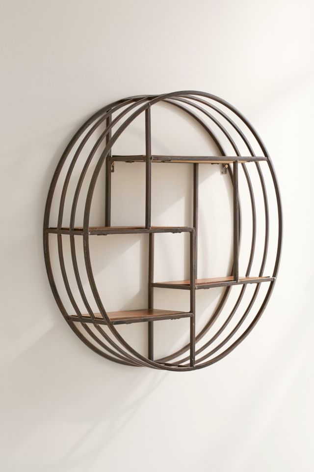 Wooden Circle Wall Shelf #1