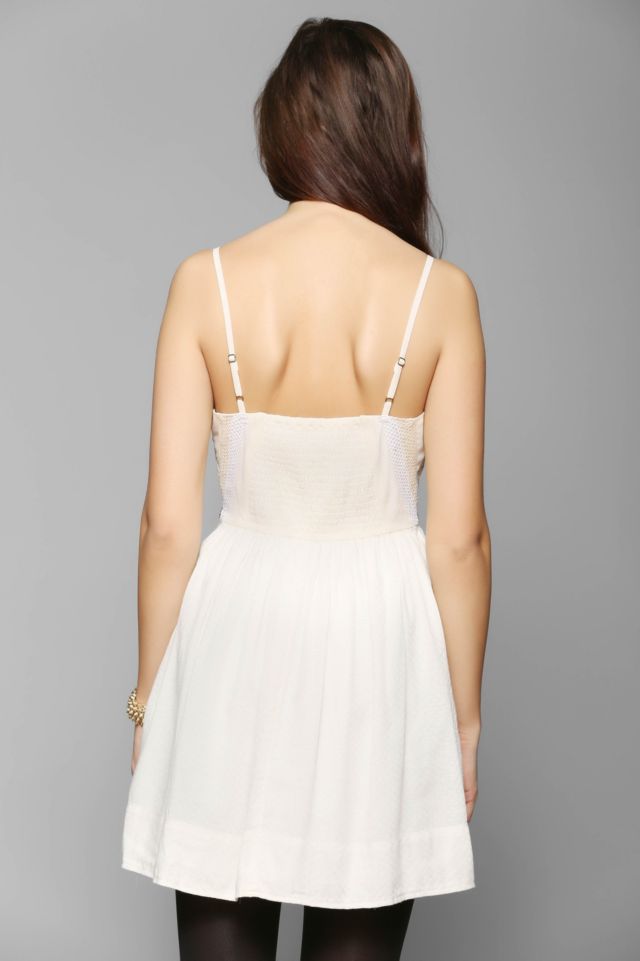 Ecote Rowan Embellished Fit Flare Dress Urban Outfitters