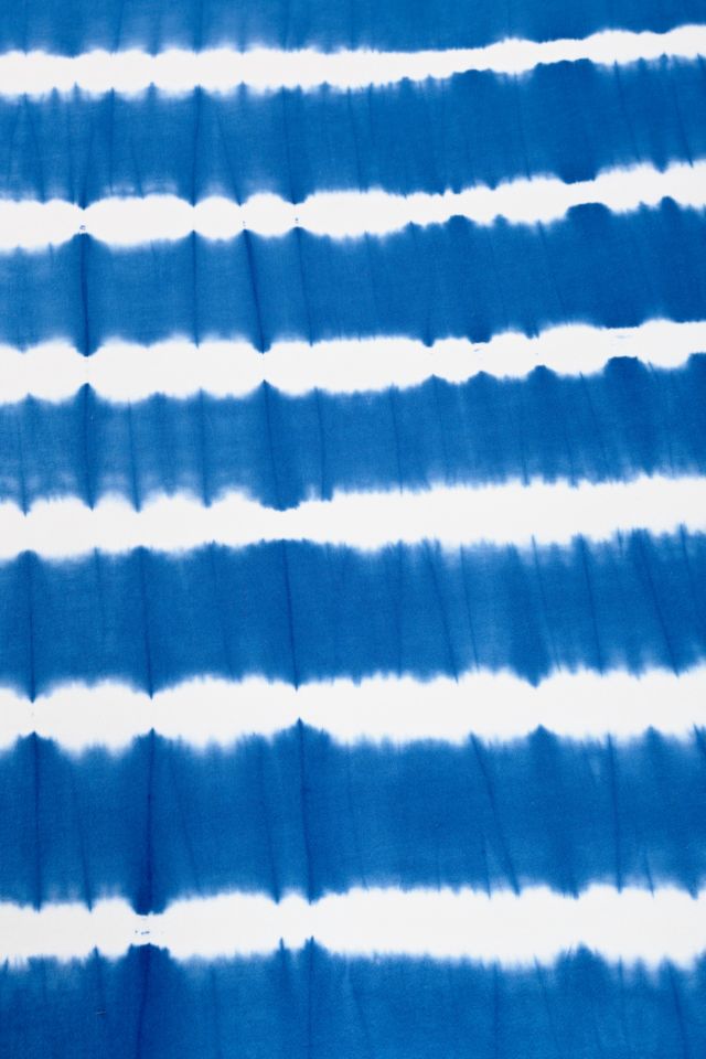 Noodle Indigo Stripe Bed Blanket #2