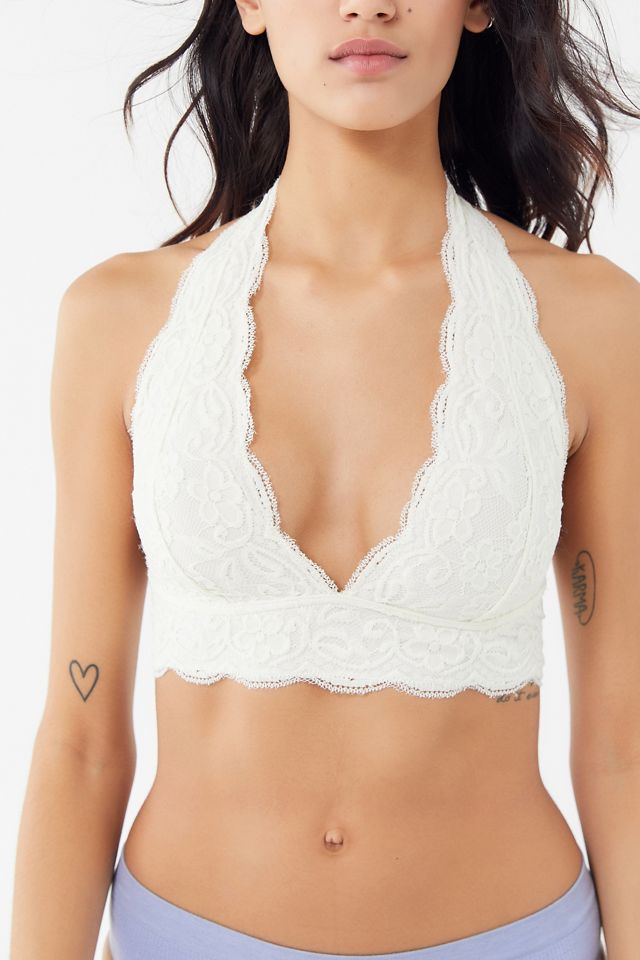 Out From Under Stretchy Lace Halter Bra