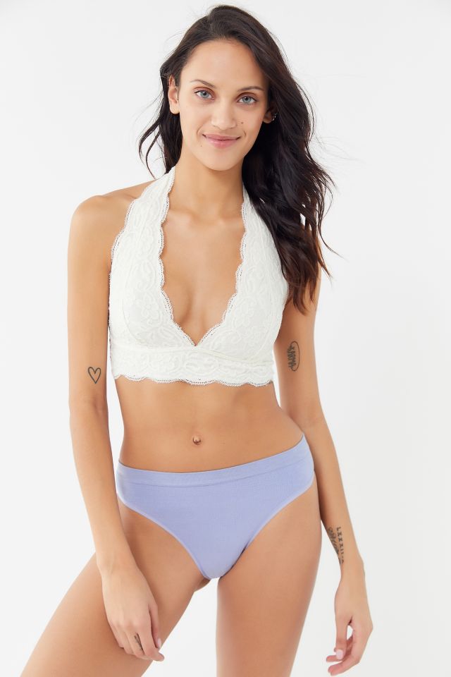 Out From Under Stretchy Lace Halter Bra  Urban Outfitters Australia  Official Site