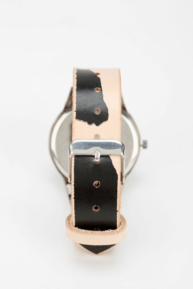 Cold Picnic Colorblock Printed Leather Watch | Urban Outfitters