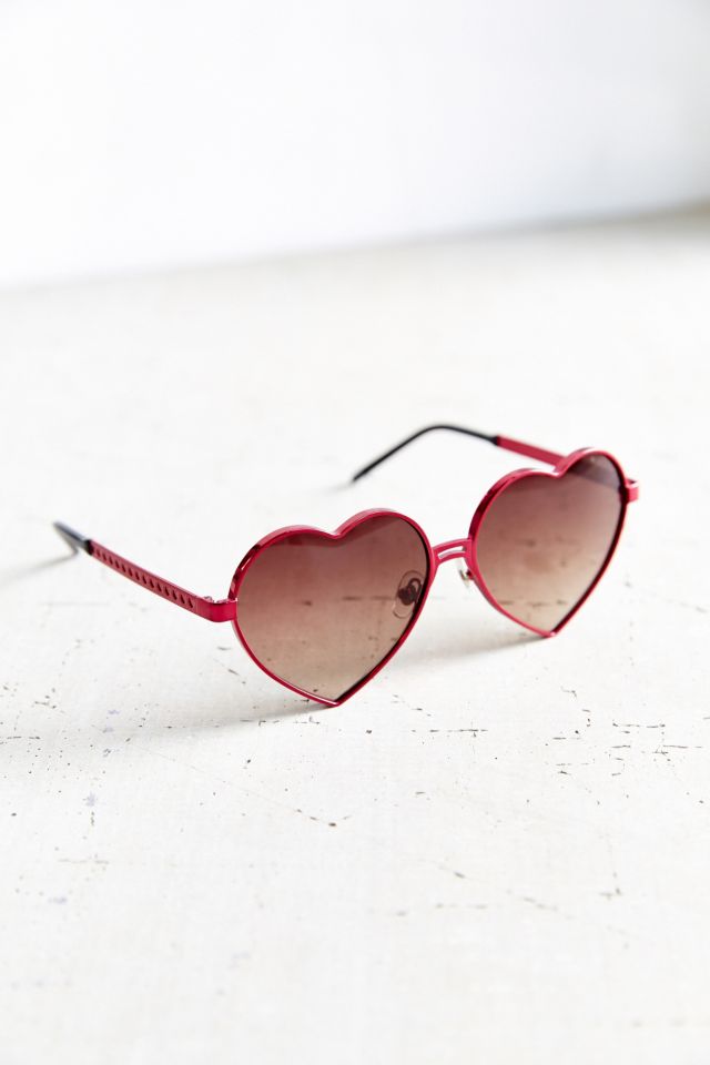 Urban outfitters clearance heart sunglasses