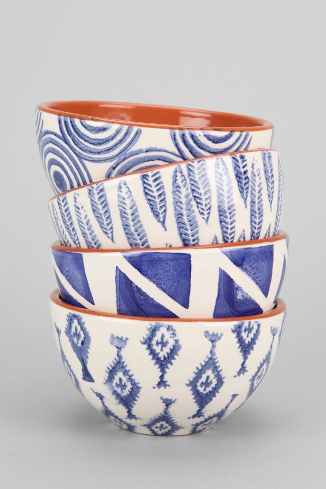 Hand-Stamped Terracotta Bowl
