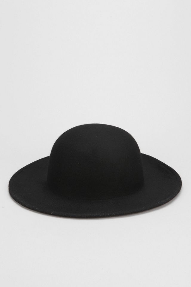 Felt Wide-Brim Bowler Hat | Urban Outfitters