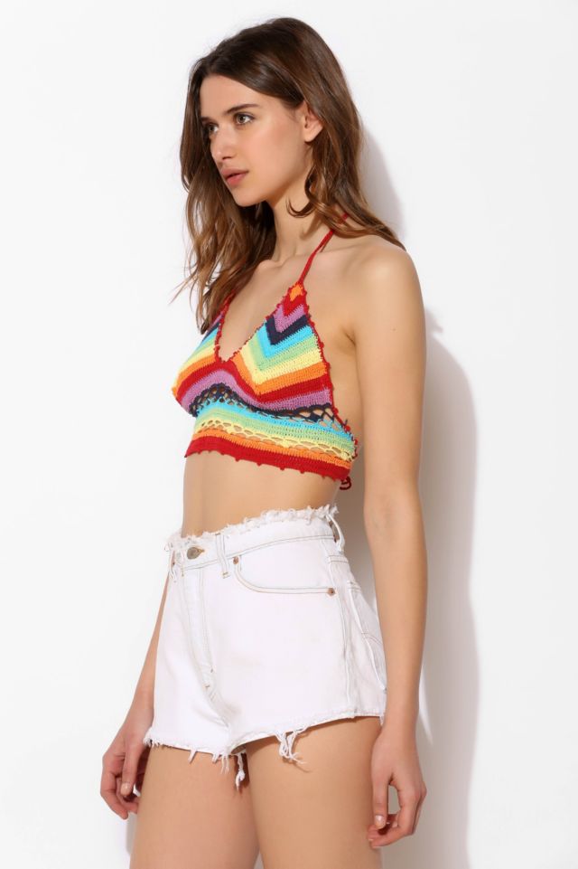 Raga Rainbow Crochet Bra Top #2