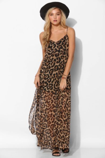 urban outfitters leopard print dress