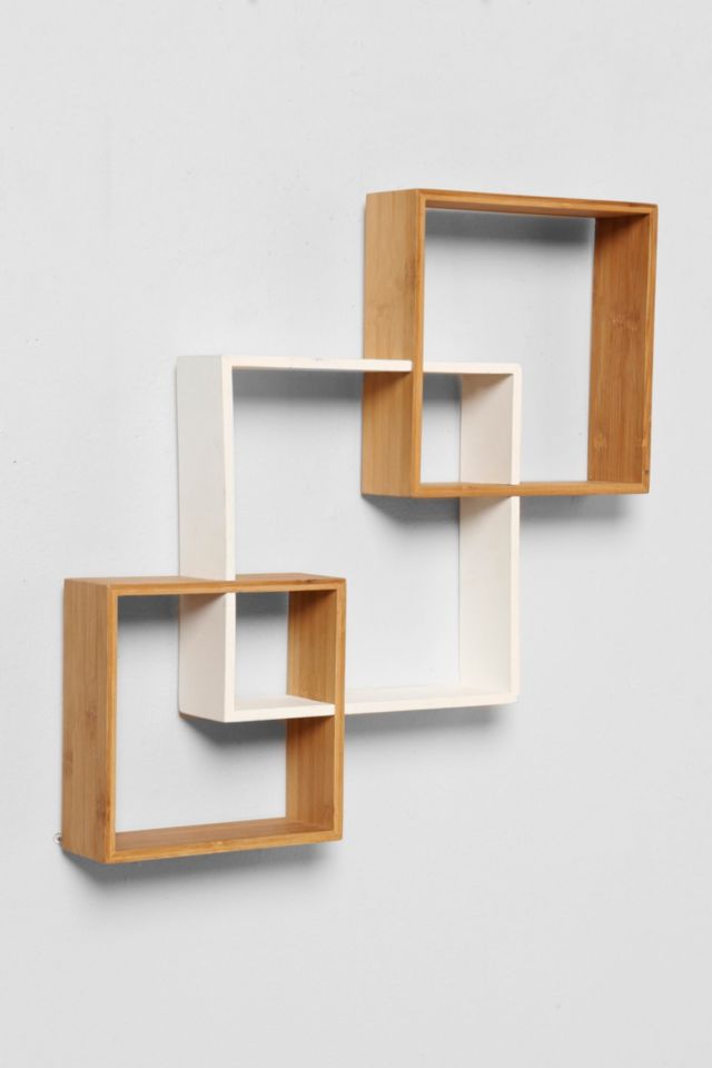 Bamboo Step Wall Shelf #2