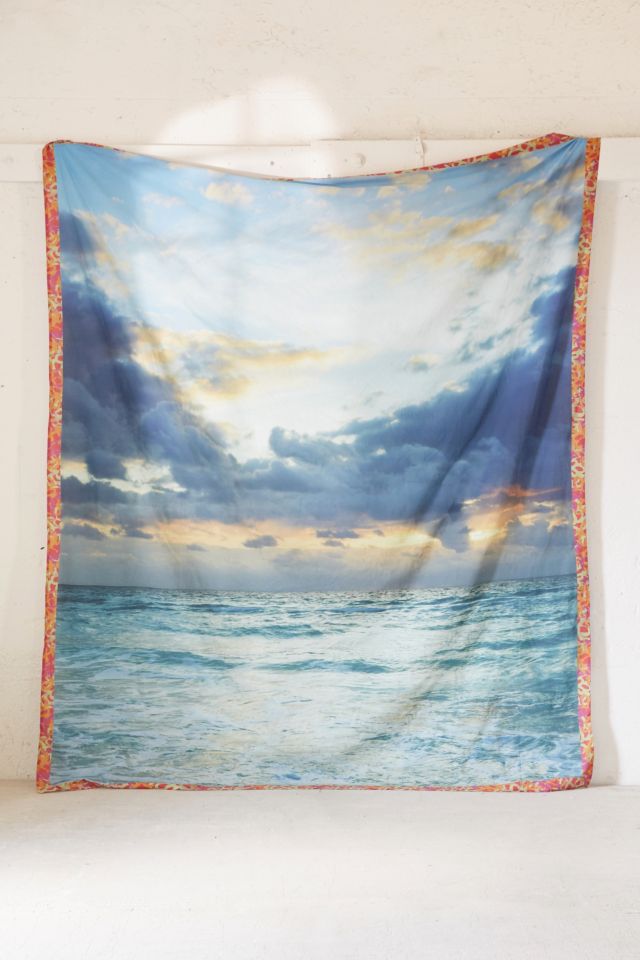 Plum & Bow Sky Circle Tapestry #1