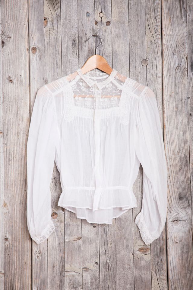 Vintage White Victorian Blouse | Urban Outfitters