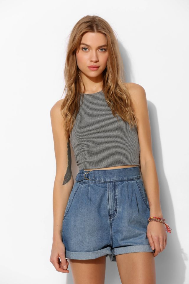 BDG High-Rise Belted Denim Short | Urban Outfitters Canada