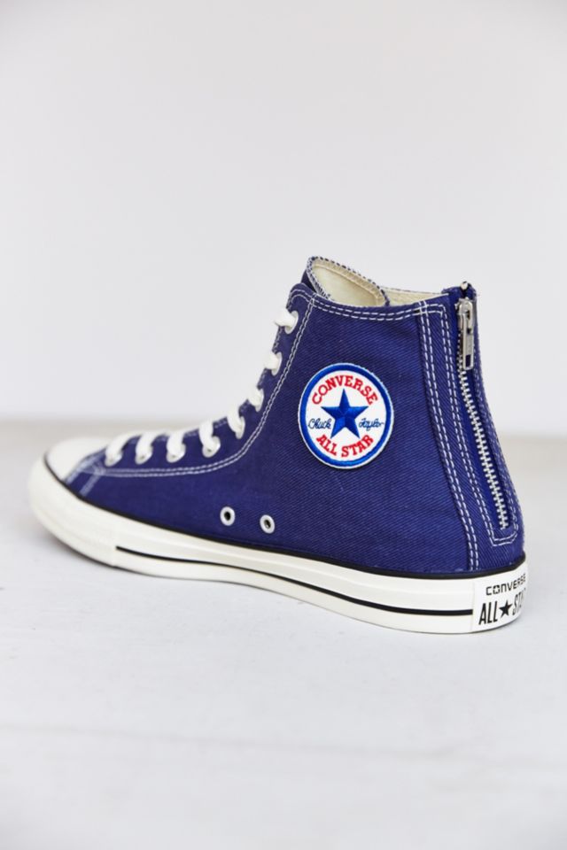 plan deslealtad Rayo Converse Chuck Taylor All Star Washed Twill Back-Zip High-Top Men's Sneaker  | Urban Outfitters