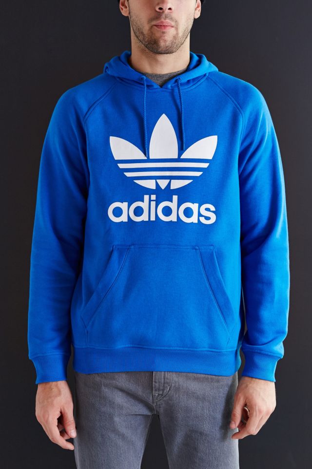 adidas Originals Raglan Trefoil Pullover Hooded Sweatshirt Urban Outfitters