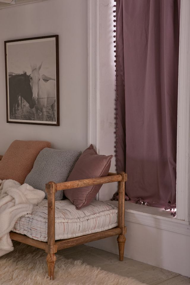 Blackout Pompom Curtain Panel #3