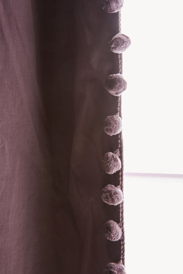 Blackout Pompom Curtain Panel #4