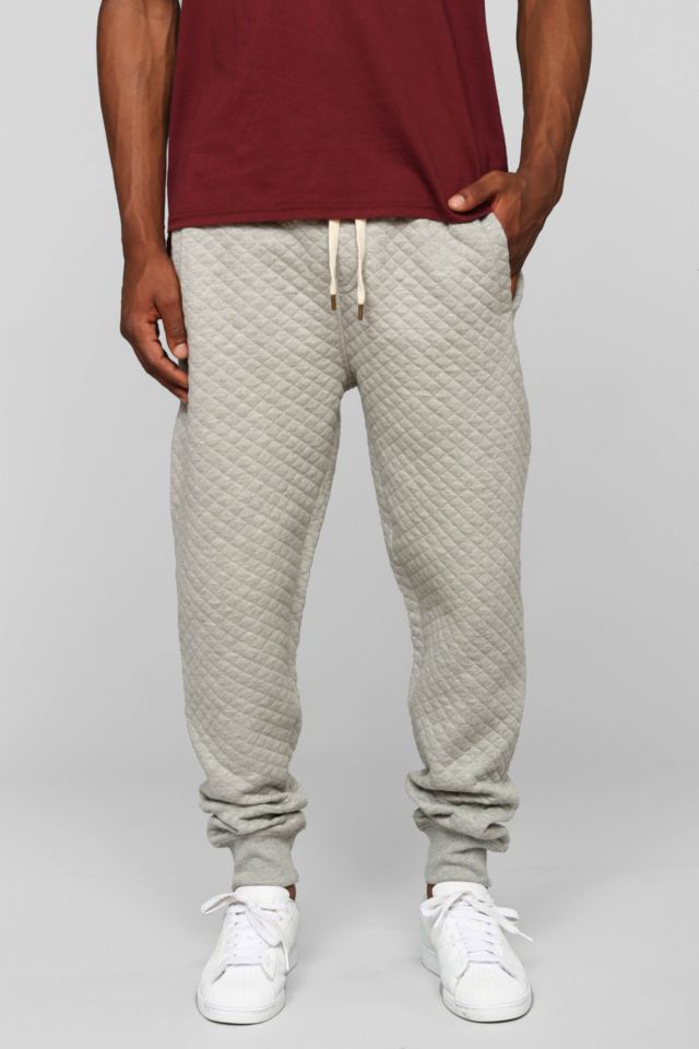 Mens quilted hot sale sweatpants