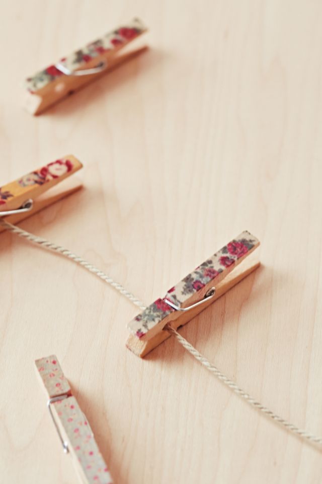 Ensemble de guirlandes et pinces à photos à fleurs #2