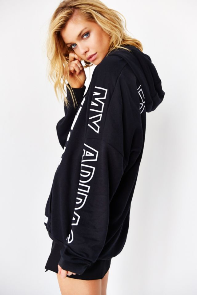 adidas Originals Blue RUN DMC Hooded Sweatshirt #1