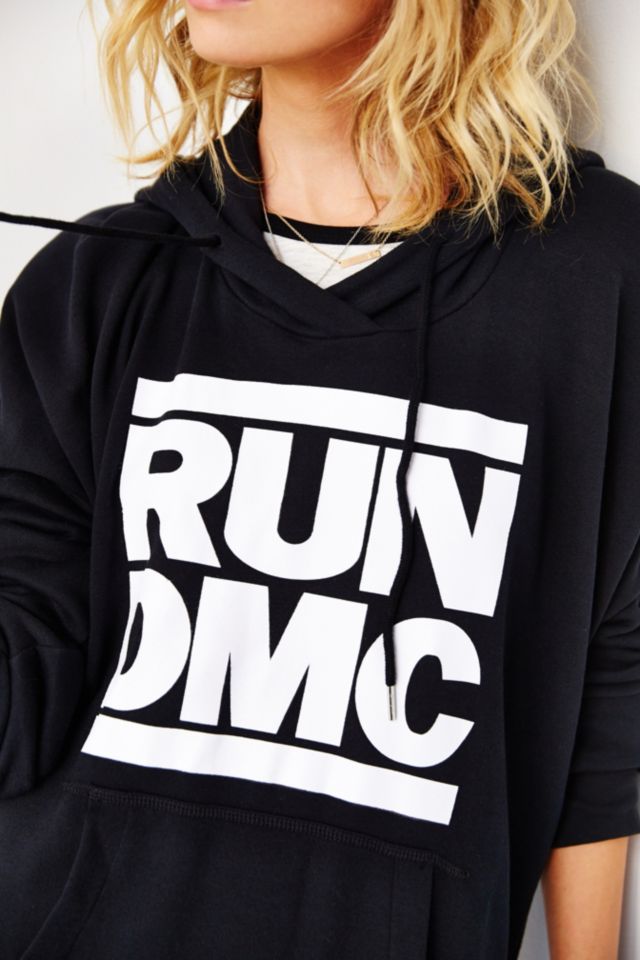 adidas Originals Blue RUN DMC Hooded Sweatshirt #4