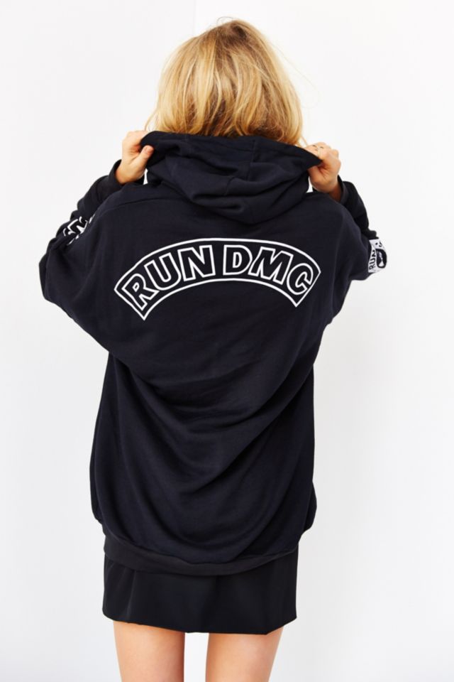 adidas Originals Blue RUN DMC Hooded Sweatshirt #5