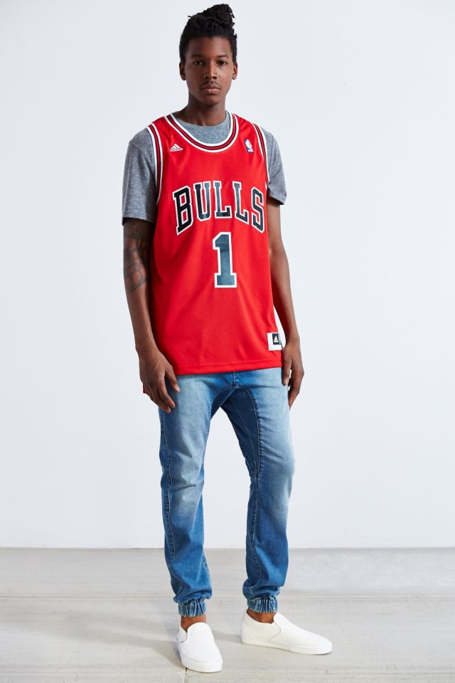 adidas Originals Men's Derrick Rose Chicago Bulls New Swingman Jersey in  Gray for Men