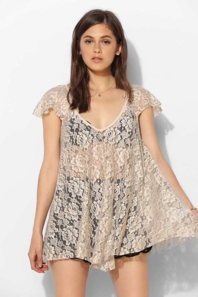 Kimchi Blue Lace Tunic Top | Urban Outfitters