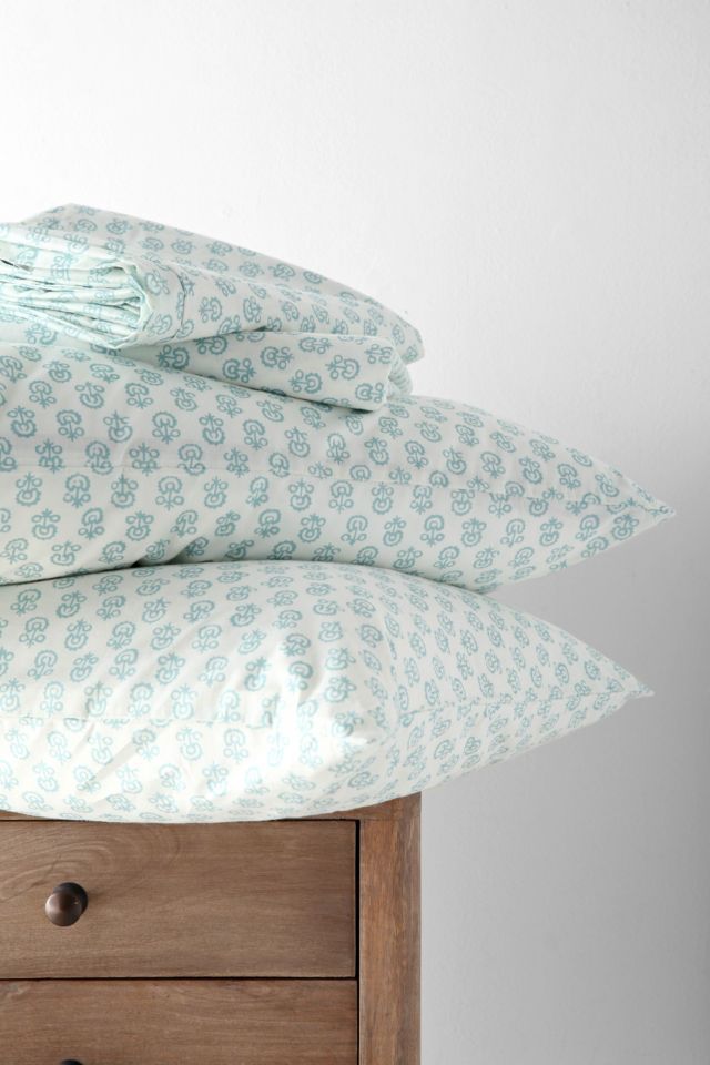 Magical Thinking Woodblock Flower Flat Sheet #1
