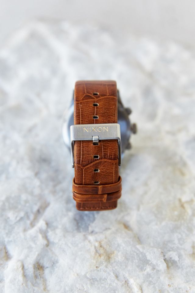 Nixon Sentry Chrono Leather Watch #1