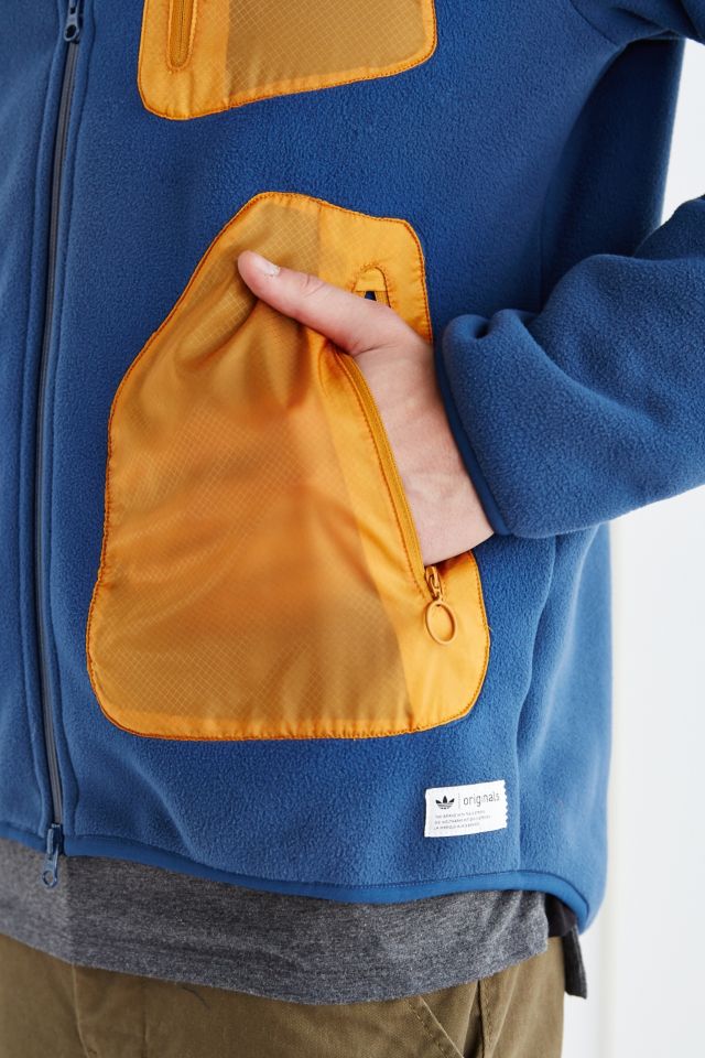 adidas Blue Polar Fleece Jacket #1