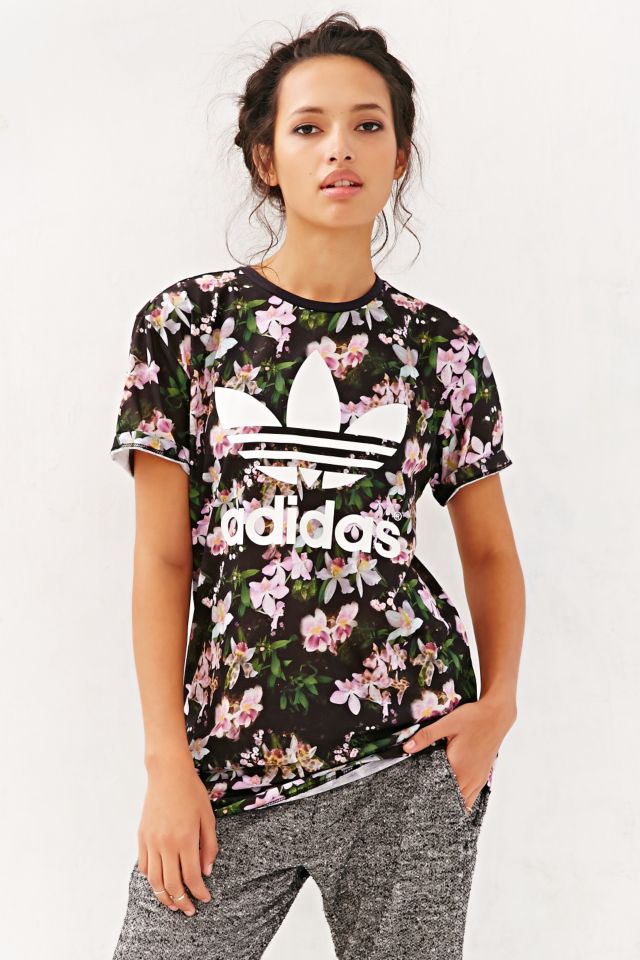 adidas Orchid Logo Tee | Urban Outfitters