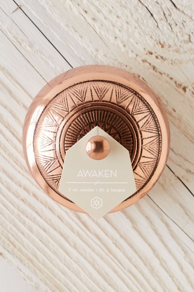 Boho Embossed Tin Candle #2