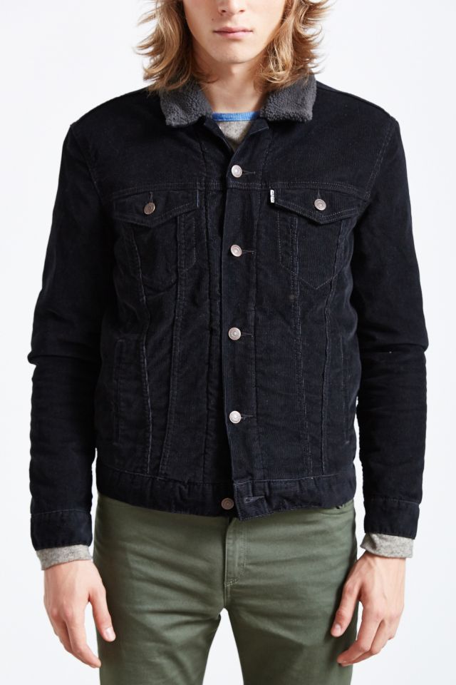 Black cord levi jacket sale