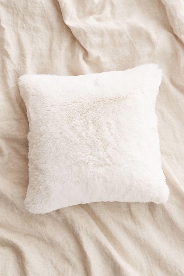 Plum & Bow Faux Fur Pillow #1