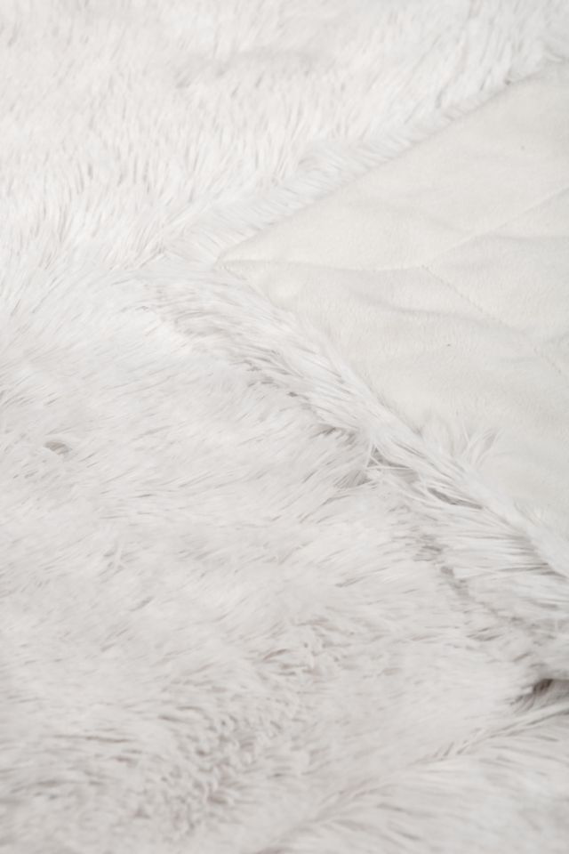 Plum & Bow Faux Fur Throw Blanket #3