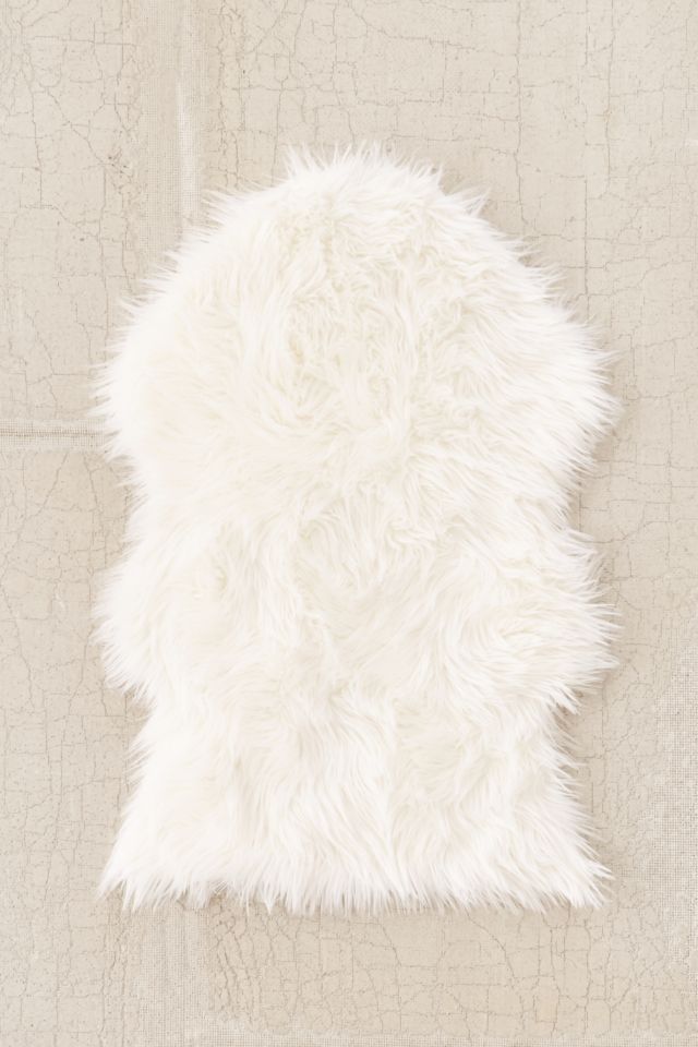 Faux Sheepskin Shaped Rug  #1