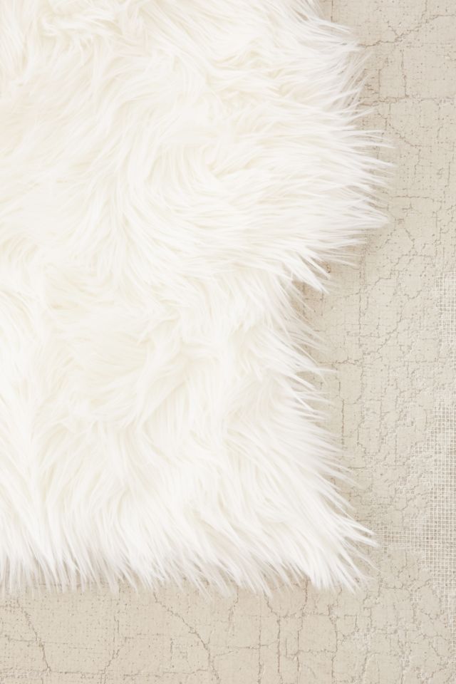 Faux Sheepskin Shaped Rug  #2
