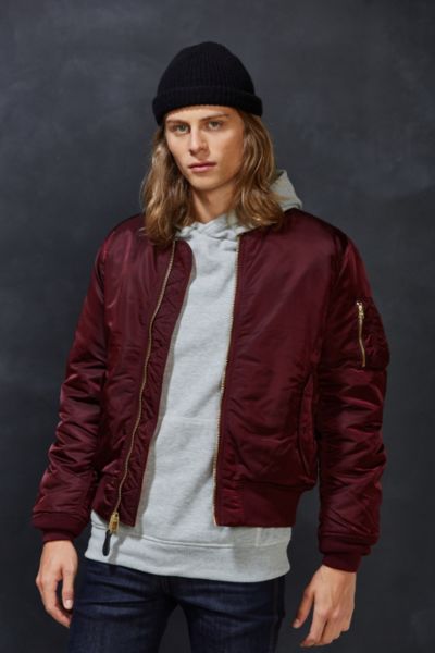 Alpha Industries X UO Slim-Fit MA-1 Bomber Jacket | Urban Outfitters