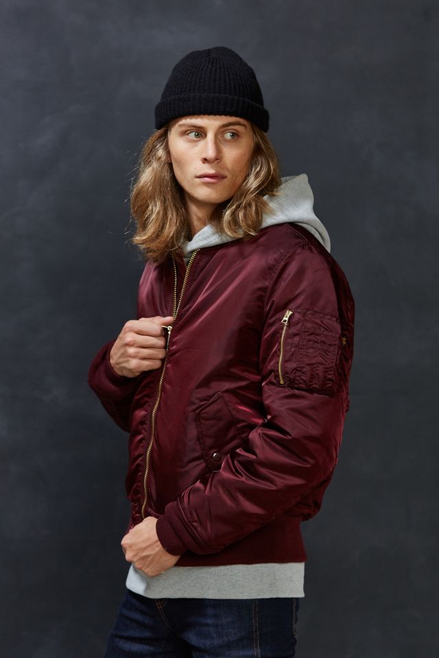 Alpha Industries X UO Slim-Fit MA-1 Bomber Jacket | Urban Outfitters