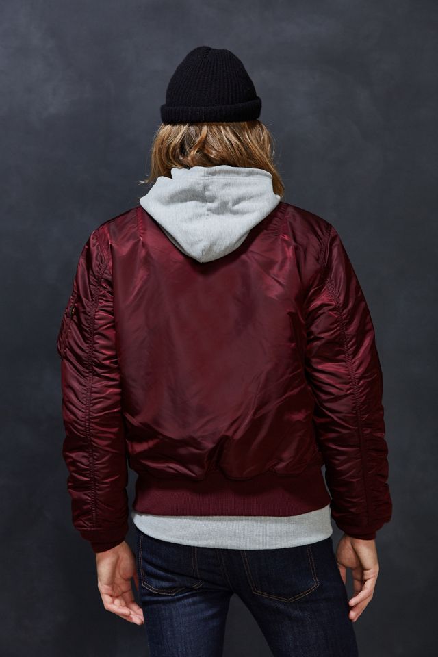 Alpha Industries X UO Slim-Fit MA-1 Bomber Jacket | Urban Outfitters