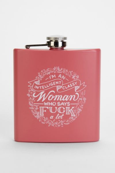 Intelligent Classy Woman Flask | Urban Outfitters