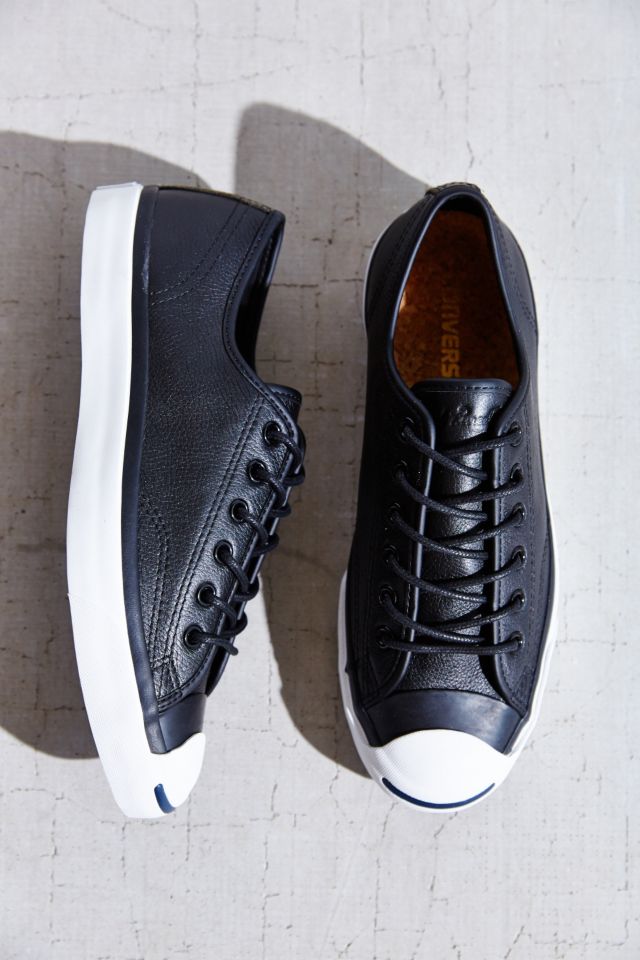 Converse Jack Purcell Tumbled Leather Low-Top Sneaker | Urban Outfitters