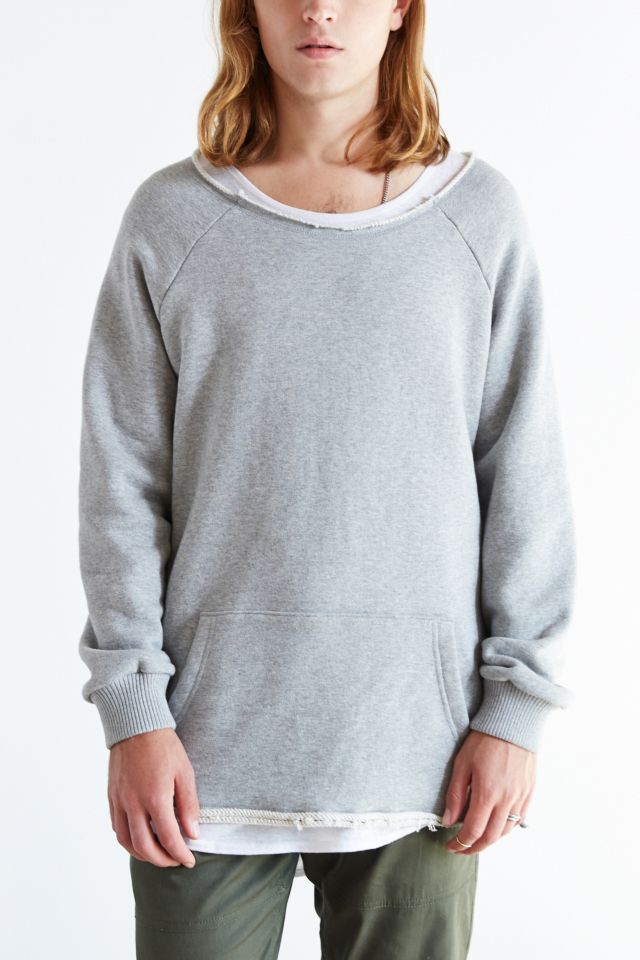 Raw Edge Crew Neck Sweatshirt | Urban Outfitters