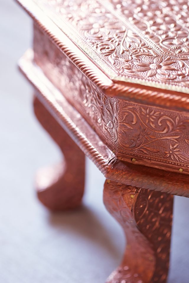 Copper Stamped Mini Stool #2