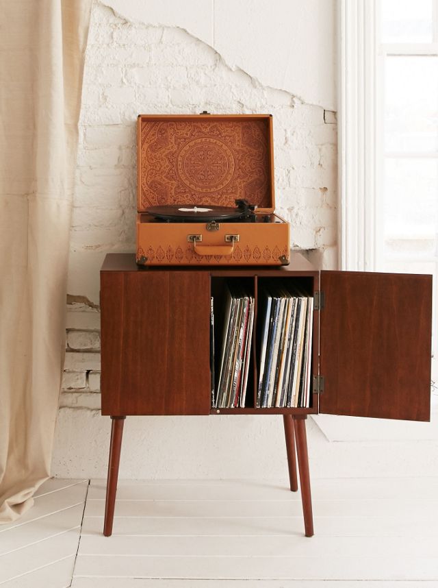 Assembly Home Mid-Century Vinyl Record Media Console | Urban Outfitters