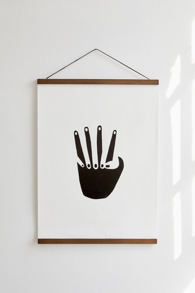 Wooden Dowel Print Hanger #2