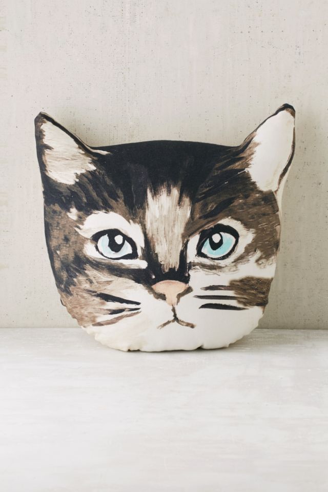 Plum & Bow Cat Pillow #1