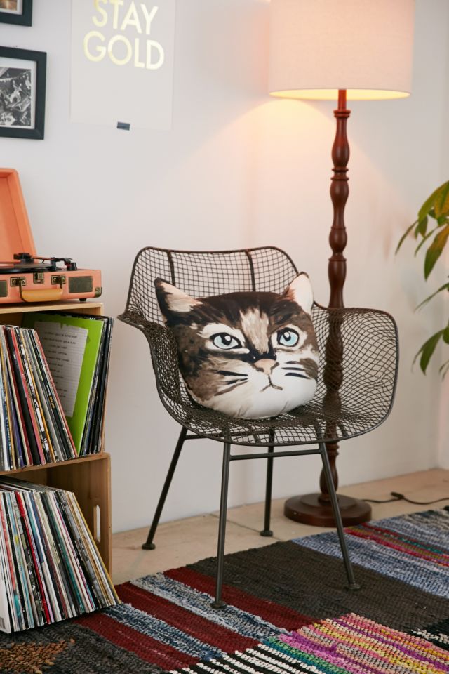 Plum & Bow Cat Pillow #2