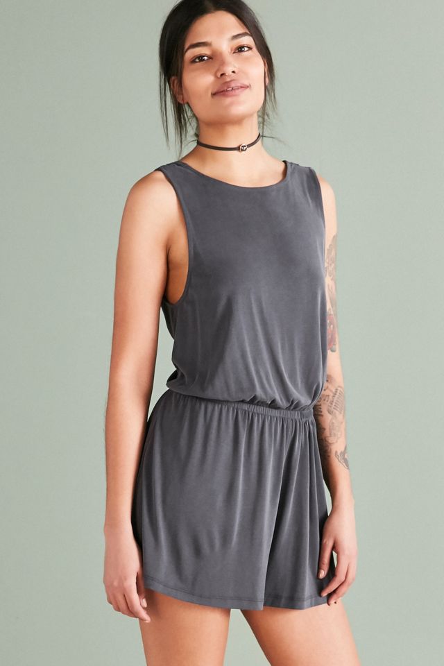 Silence + Noise Knit Twist-Back Romper #5