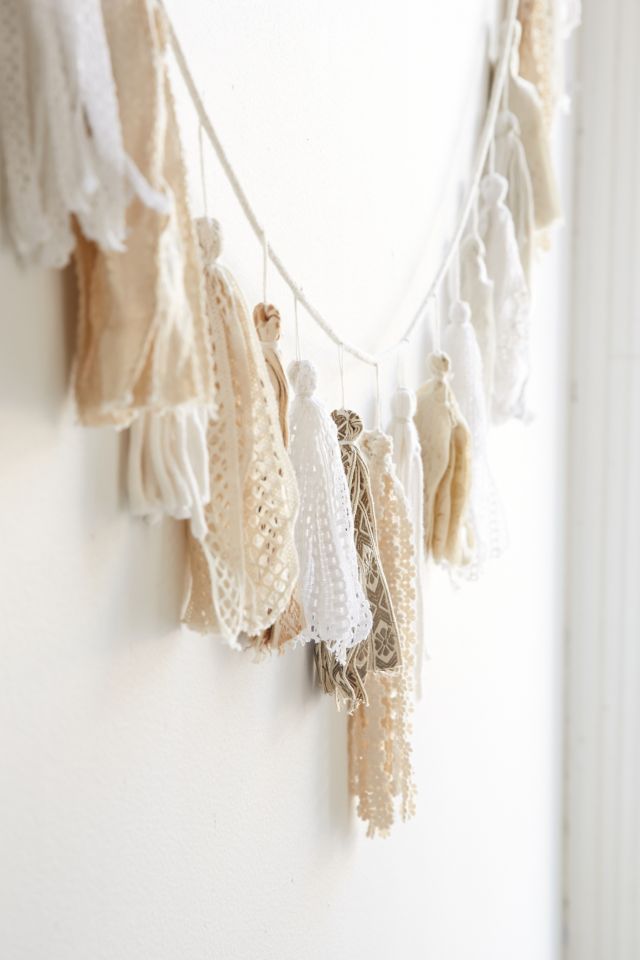 Plum & Bow Tassel Garland Banner #1